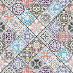 abstract patterns in the mosaic set vector image