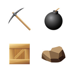 Game ui assets set gaming user interface icons vector