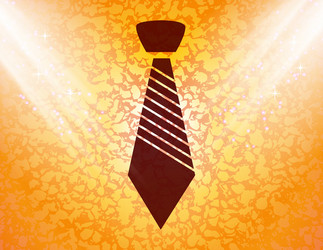 hipster tie flat modern web button and space vector image