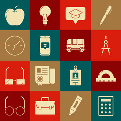 set calculator protractor grid for measuring vector image