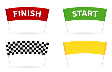 Start and finish Royalty Free Vector Image - VectorStock