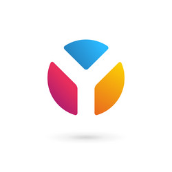 Letter y mosaic logo icon design template elements