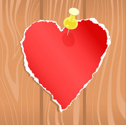 Paper heart vector