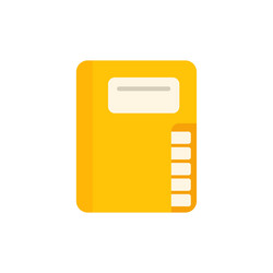 web folder icon flat computer interface vector