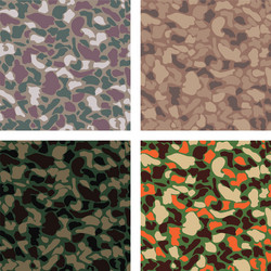 camouflage pattern design with different color vector