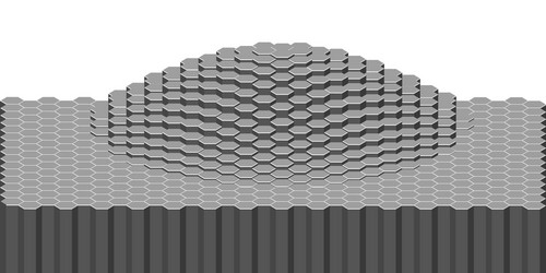 Abstract object hexagons vector
