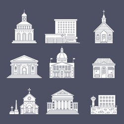 City architecture vector