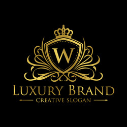 Luxury logo design template vector