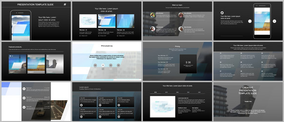 presentation design templates multipurpose vector image