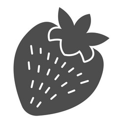 Garden strawberry icon Royalty Free Vector Image