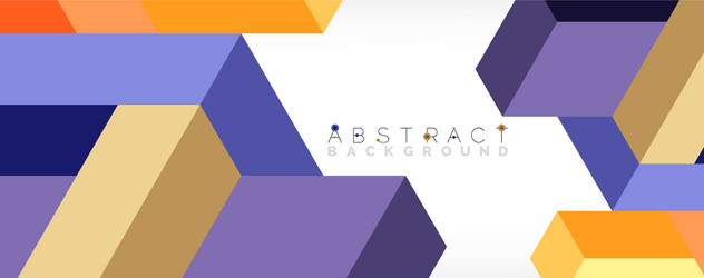abstract background 3d cubes cubic elements vector image
