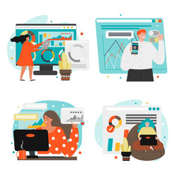 Software developers engineers coding programming vector