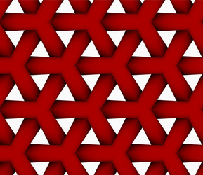 3d colored red triangular grid vector