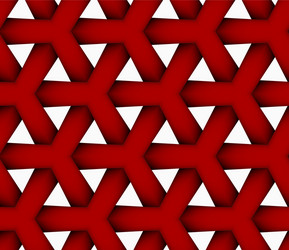 3d colored red triangular grid vector