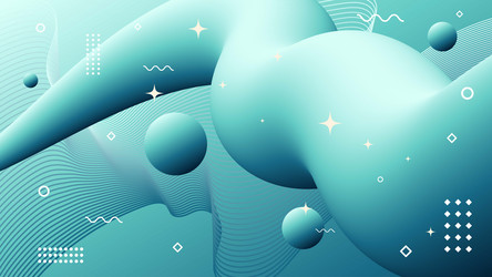 abstract geometric background of flowing element vector image