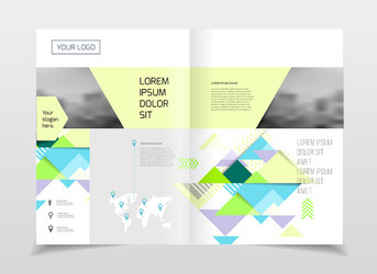 annual report brochure with text a4 size c vector image