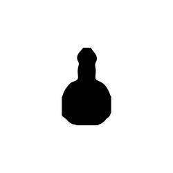 Bottle icon simple style fight against fake vector