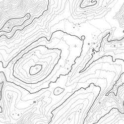 seamless pattern topographic map background vector image
