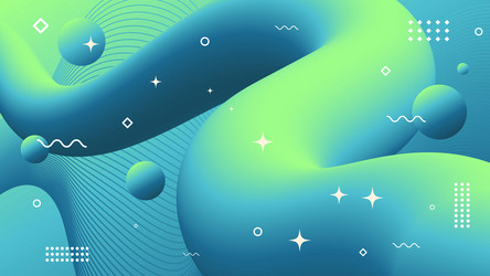 abstract geometric background of flowing element vector image