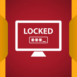 password icon for web and mobile vector image