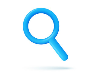 3d rendering search icon with cloud vector image