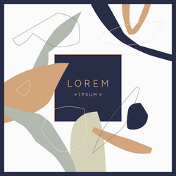 a composition with abstract elements in popular vector image