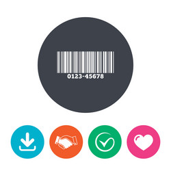 bar code sign icon scan symbol vector