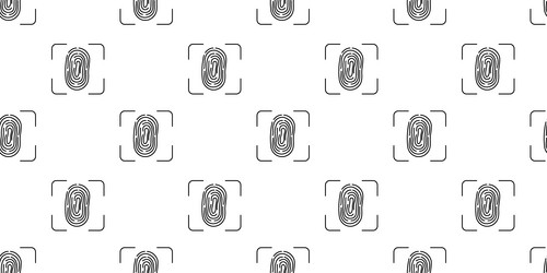 repeated fingerprint patterns on a white vector image