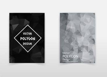Abstract low polygon background for poster Vector Image