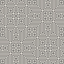 geometric ethnic background with symmetric lines vector image