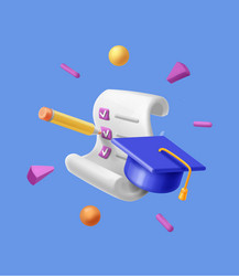 testing concept checkmark answers vector image