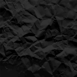 black crumpled paper texture pattern rough grunge vector