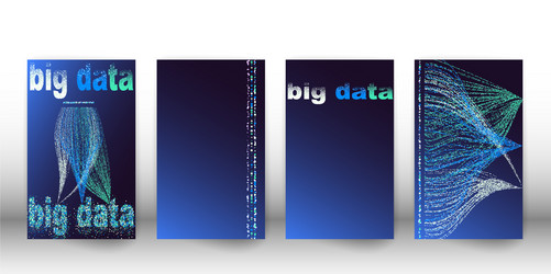 big data visualization network cover set vector