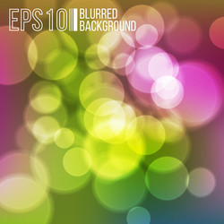 bright background with bokeh effect vector image