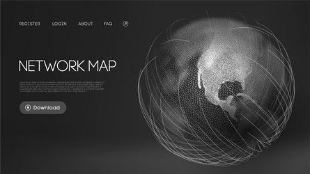 Global Network Abstract Background vector image