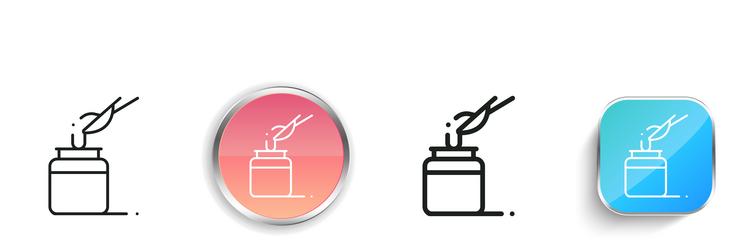honey icon thin linear regular and button style vector image