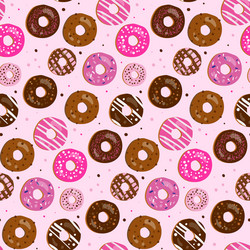 Seamless pattern with decorative donut sprinkles Vector Image