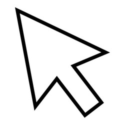 computer mouse click pointer cursor arrow vector image