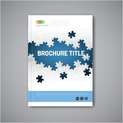 modern abstract brochure report design template vector image