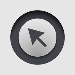 Modern Circle Icon - Pointer vector