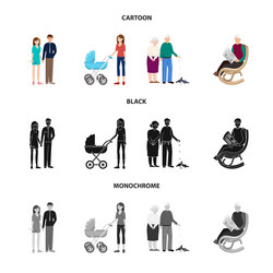 design of character and avatar symbol set vector image