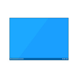 Mockup of desktop or program window isolated vector