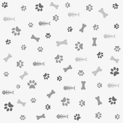 Paw Print Pattern Background vector image