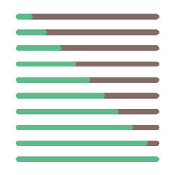 Progress bar set loading status web vector