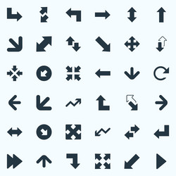 set of simple cursor icons vector