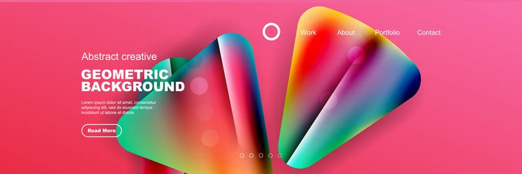 Abstract background for your landing page design vector