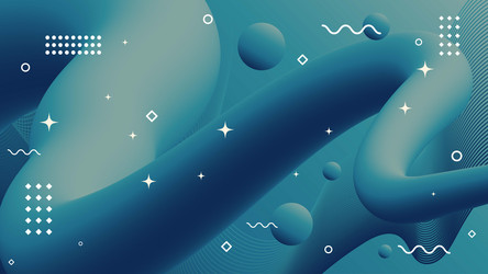 abstract geometric background of flowing element vector image