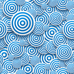circles of different sizes with drop shadows vector image