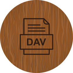 Dev file document icon vector