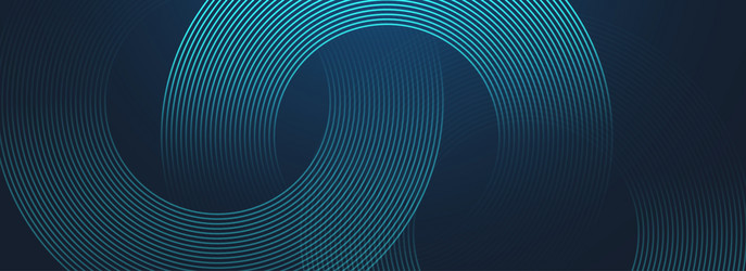 modern abstract blue background with circle lines vector image